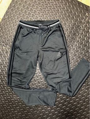 Adidas slim pants with zipper leg